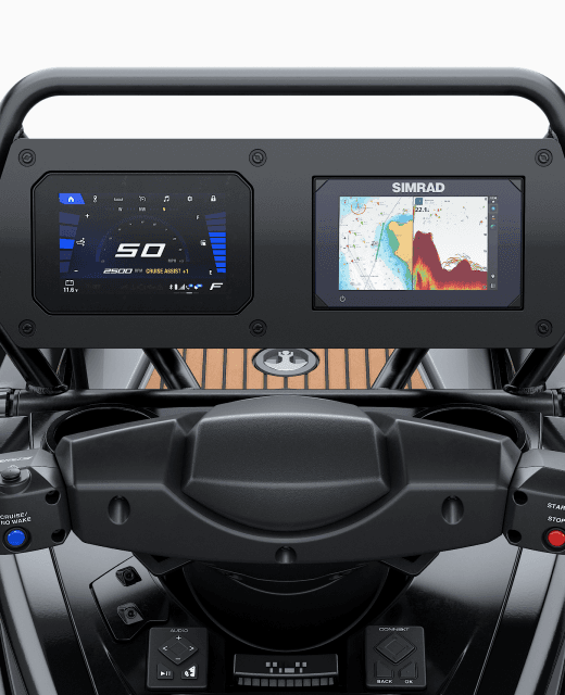 Horizontal Helm for Dual Displays